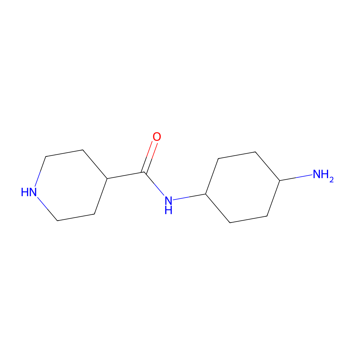 N-(4-aminocyclohexyl)piperidine-4-carboxamide molecular structure, CAS 1249169-56-9