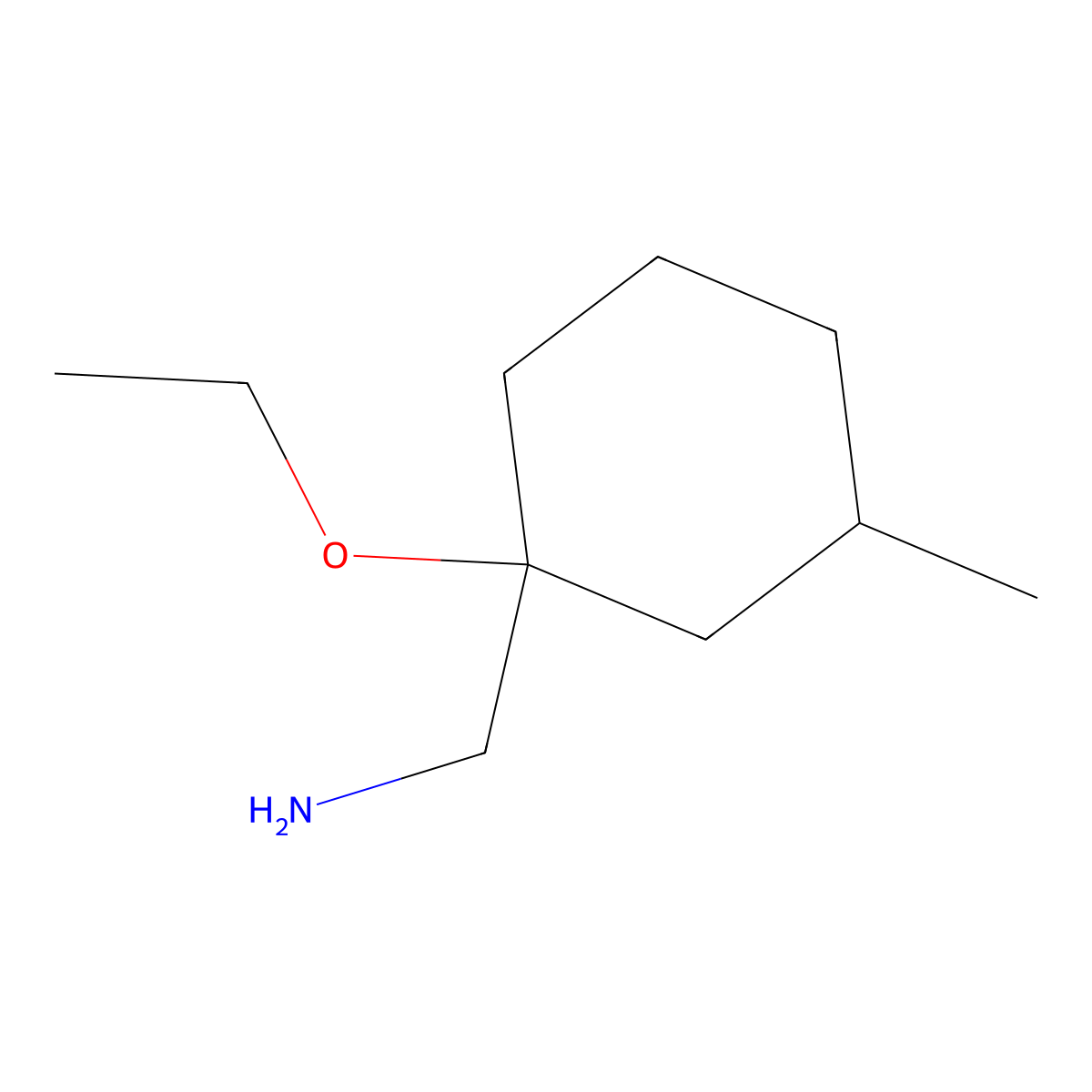(1-Ethoxy-3-methylcyclohexyl)methanamine molecular structure, CAS 1249174-15-9