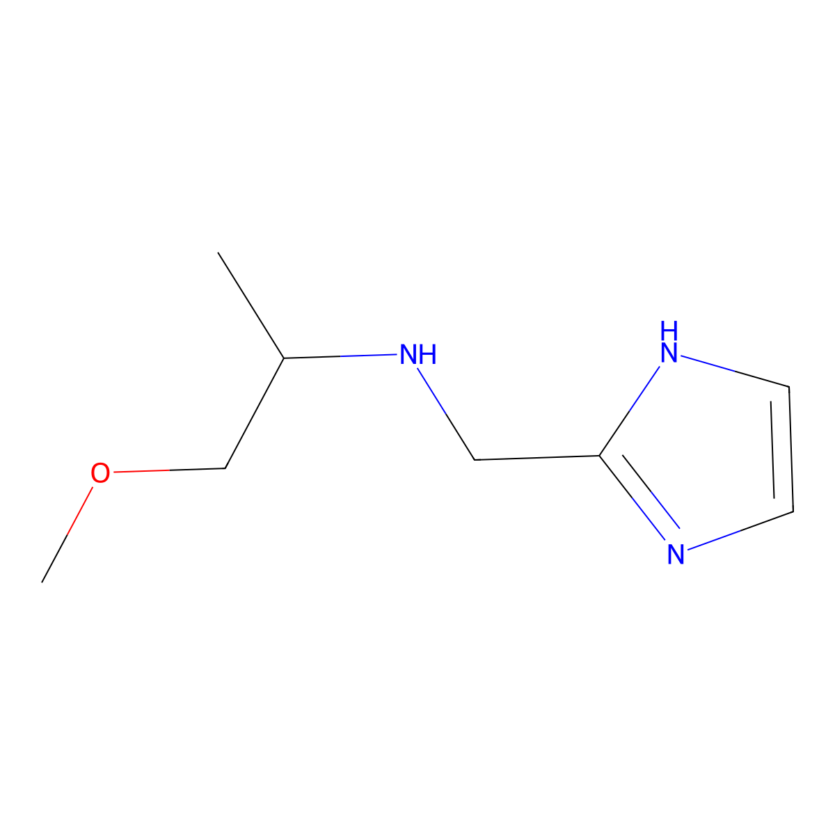 [(1H-imidazol-2-yl)methyl](1-methoxypropan-2-yl)amine molecular structure, CAS 1249175-22-1