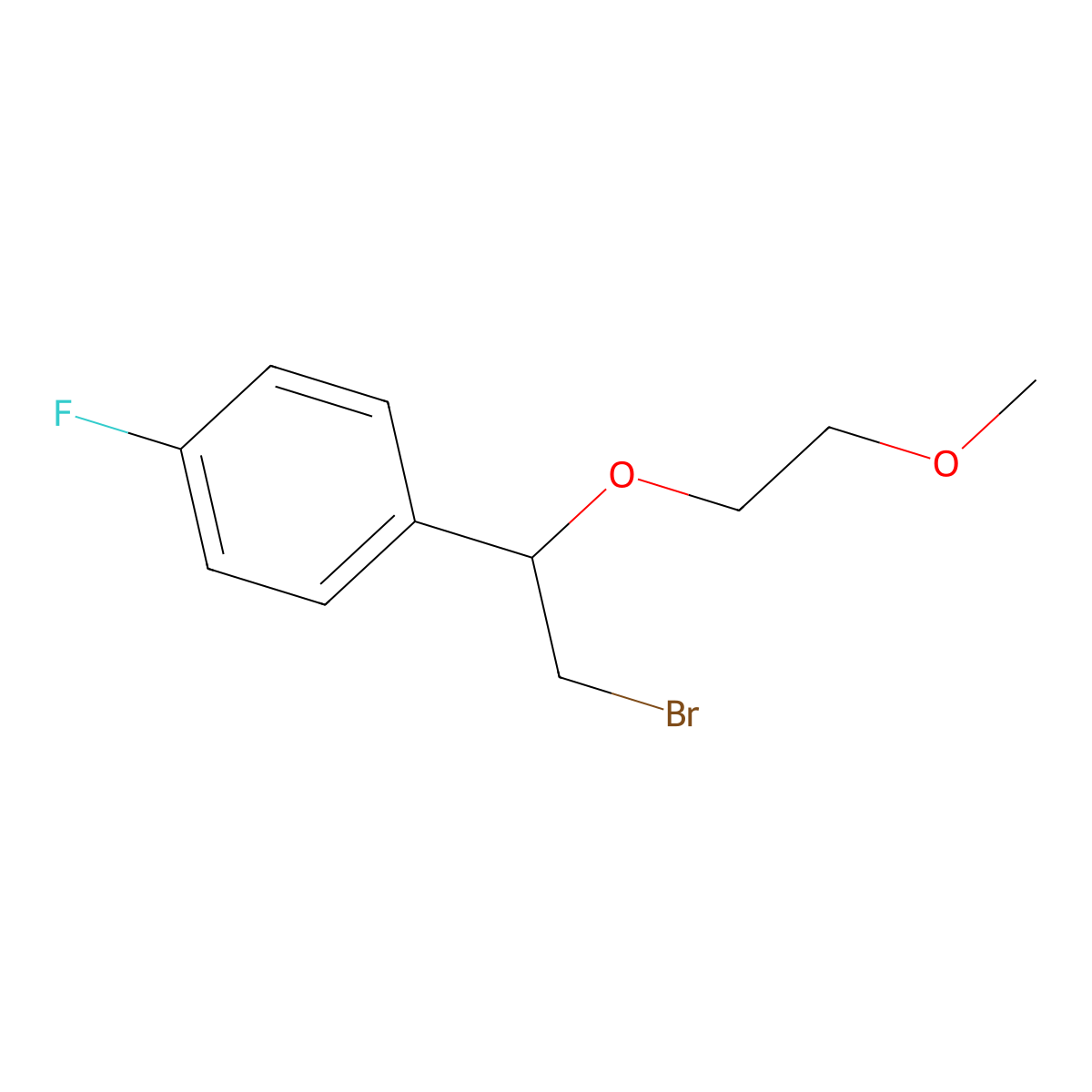 1-(2-Bromo-1-(2-methoxyethoxy)ethyl)-4-fluorobenzene molecular structure, CAS 1249175-59-4