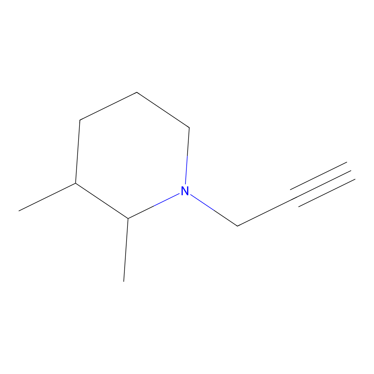 2,3-Dimethyl-1-(prop-2-YN-1-YL)piperidine molecular structure, CAS 1249177-25-0