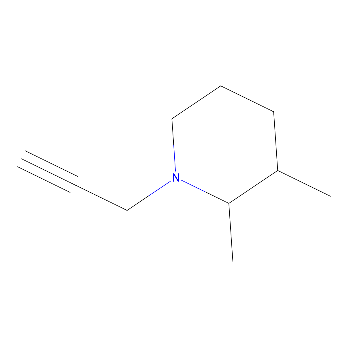 2,3-Dimethyl-1-(prop-2-YN-1-YL)piperidine molecular structure, CAS 1249177-25-0