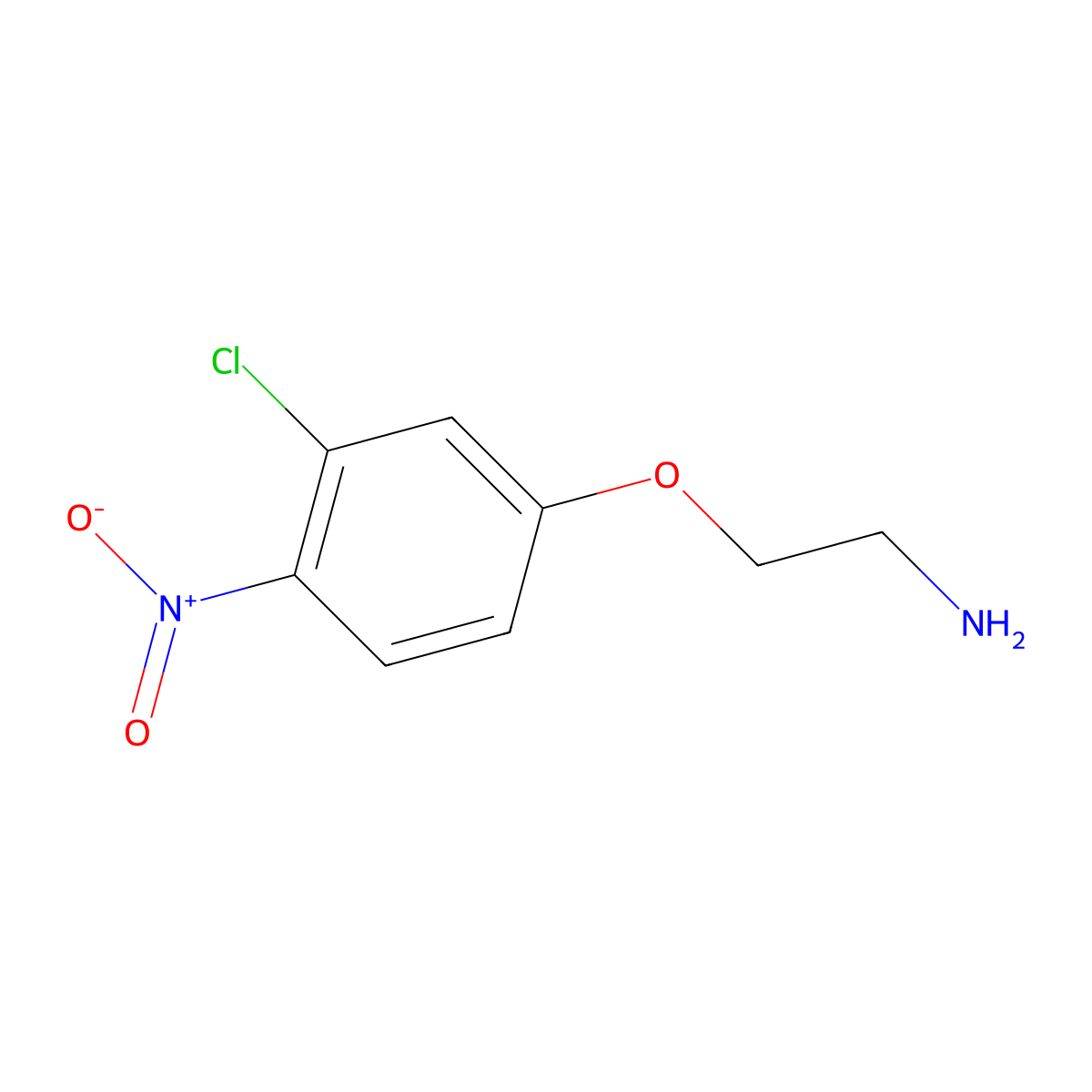 2-(3-Chloro-4-nitrophenoxy)ethan-1-amine molecular structure, CAS 1249187-43-6