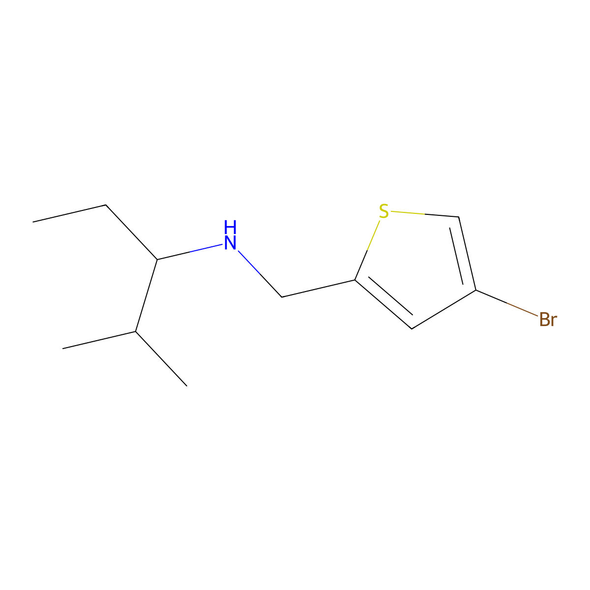 [(4-Bromothiophen-2-yl)methyl](2-methylpentan-3-yl)amine molecular structure, CAS 1249188-28-0