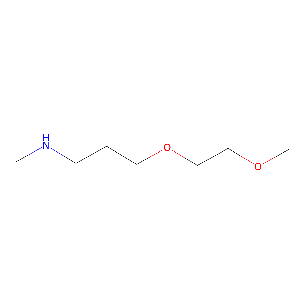 [3-(2-Methoxyethoxy)propyl](methyl)amine molecular structure, CAS 1249188-74-6