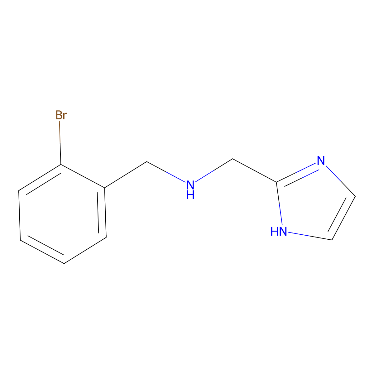 [(2-bromophenyl)methyl][(1H-imidazol-2-yl)methyl]amine molecular structure, CAS 1249189-86-3