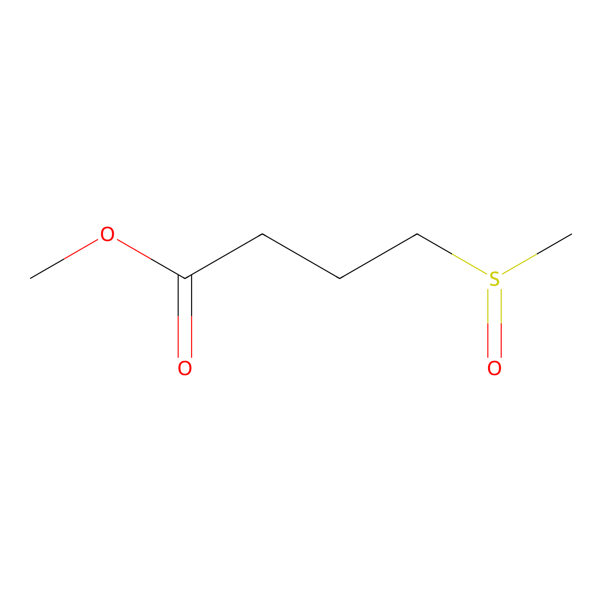 Methyl 4-methanesulfinylbutanoate molecular structure, CAS 1249193-09-6