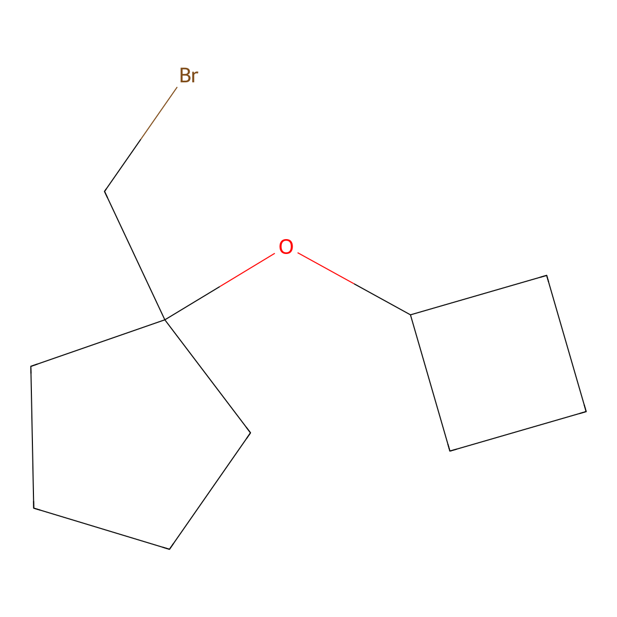 1-(Bromomethyl)-1-cyclobutoxycyclopentane molecular structure, CAS 1249193-26-7
