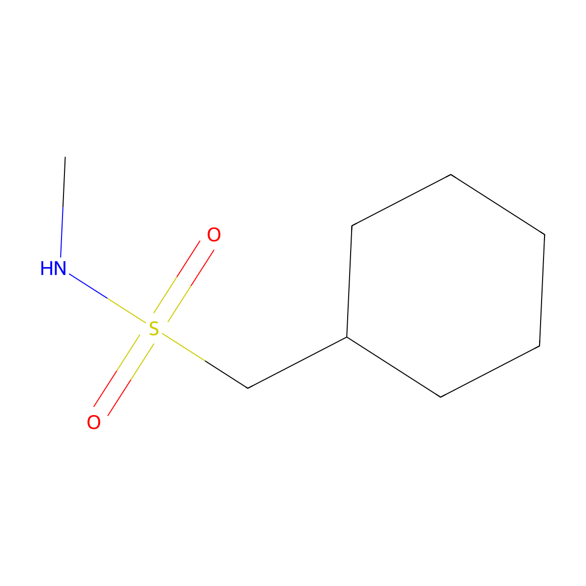 1-cyclohexyl-N-methylmethanesulfonamide molecular structure, CAS 1249194-40-8