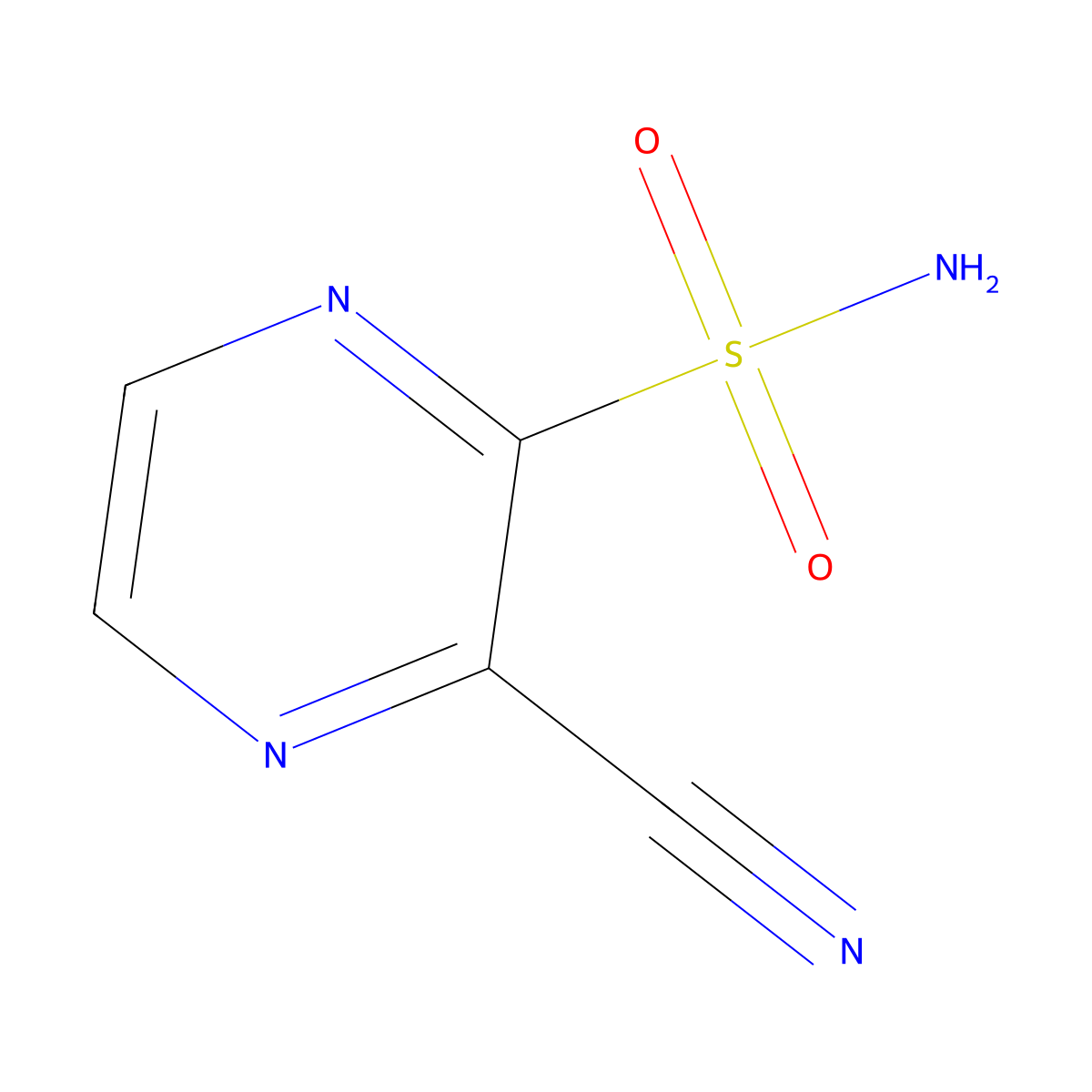 3-Cyanopyrazine-2-sulfonamide molecular structure, CAS 1249194-47-5
