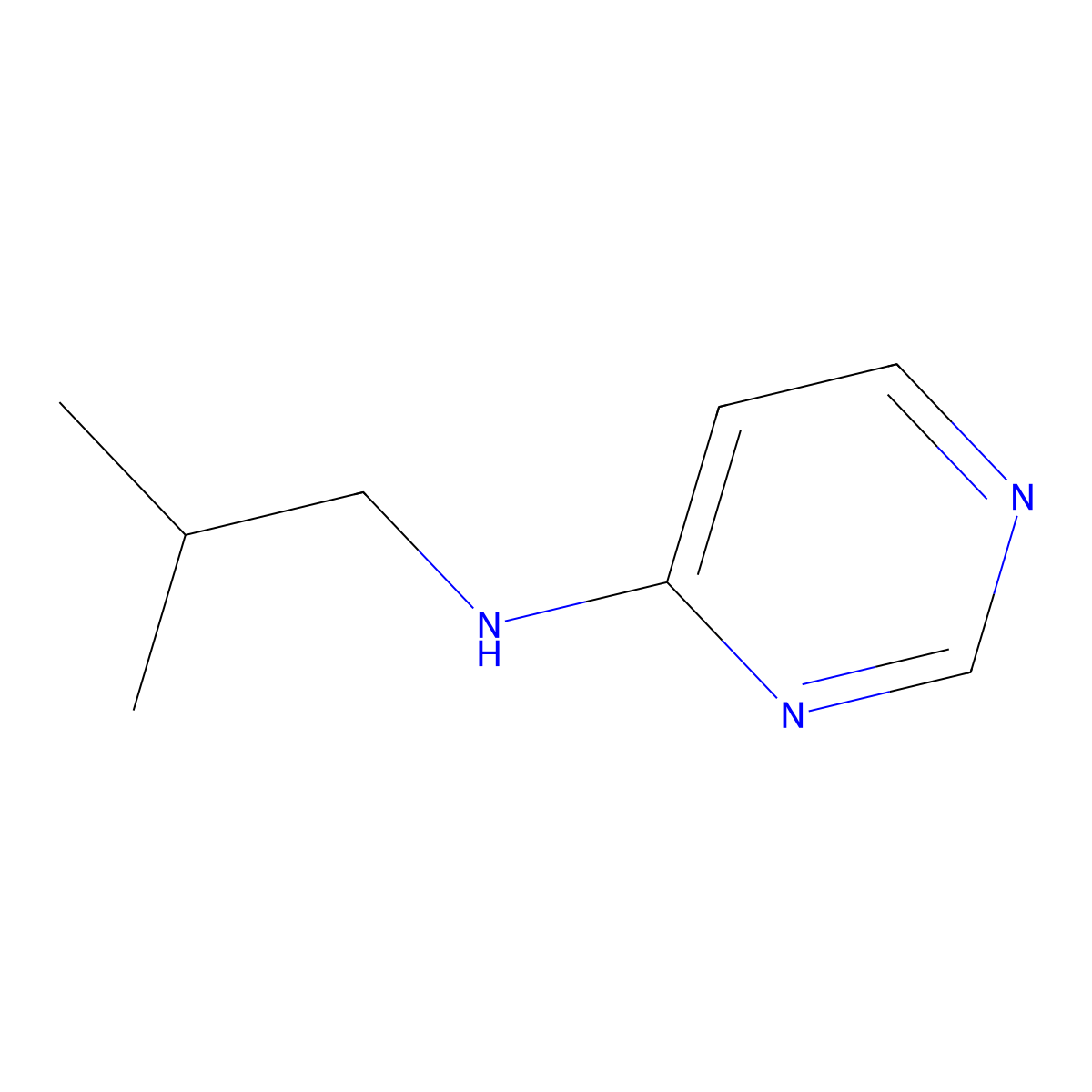 N-isobutylpyrimidin-4-amine molecular structure, CAS 1249197-92-9