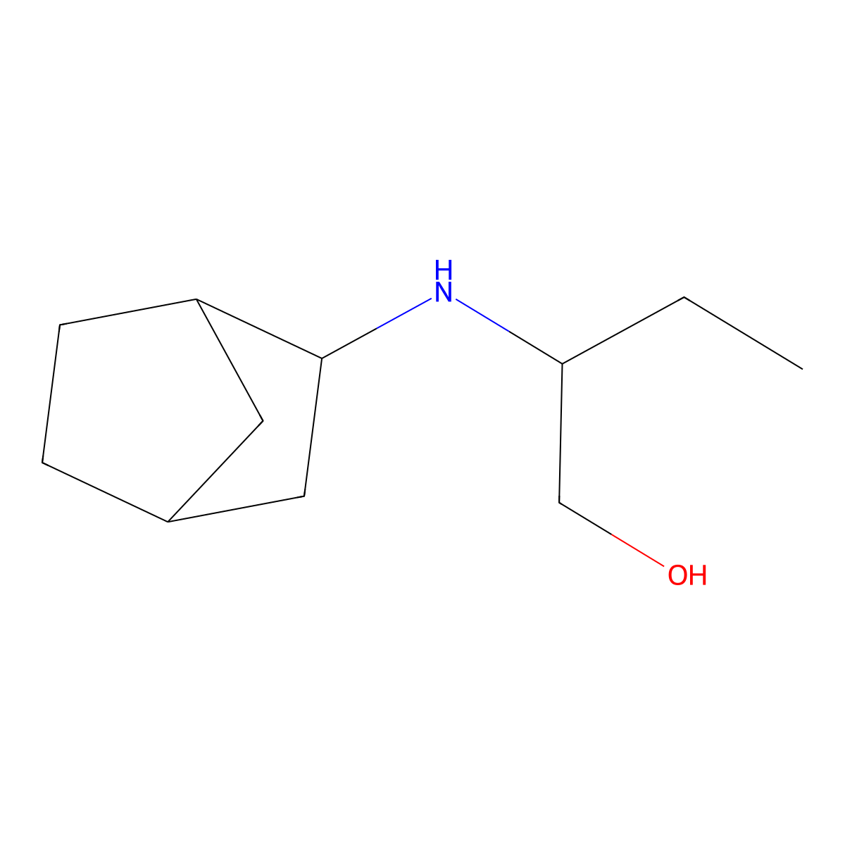 2-({Bicyclo[2.2.1]heptan-2-yl}amino)butan-1-ol molecular structure, CAS 1249219-71-3