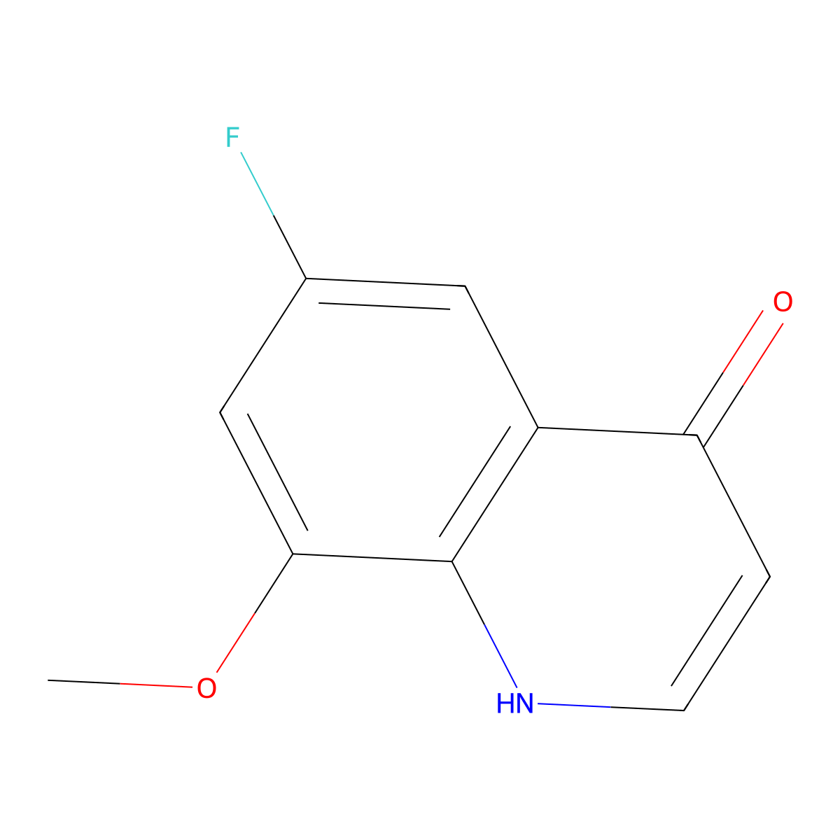 6-Fluoro-8-methoxyquinolin-4-ol molecular structure, CAS 1249219-83-7