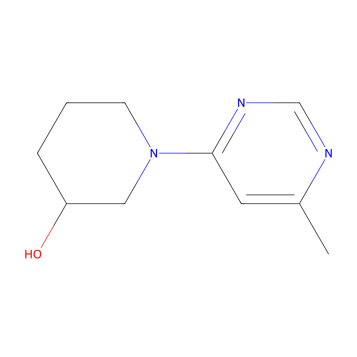 1-(6-Methylpyrimidin-4-yl)piperidin-3-ol molecular structure, CAS 1249221-92-8