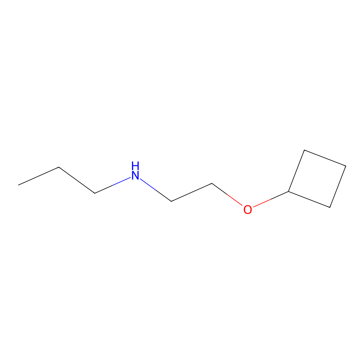 (2-Cyclobutoxyethyl)(propyl)amine molecular structure, CAS 1249224-02-9