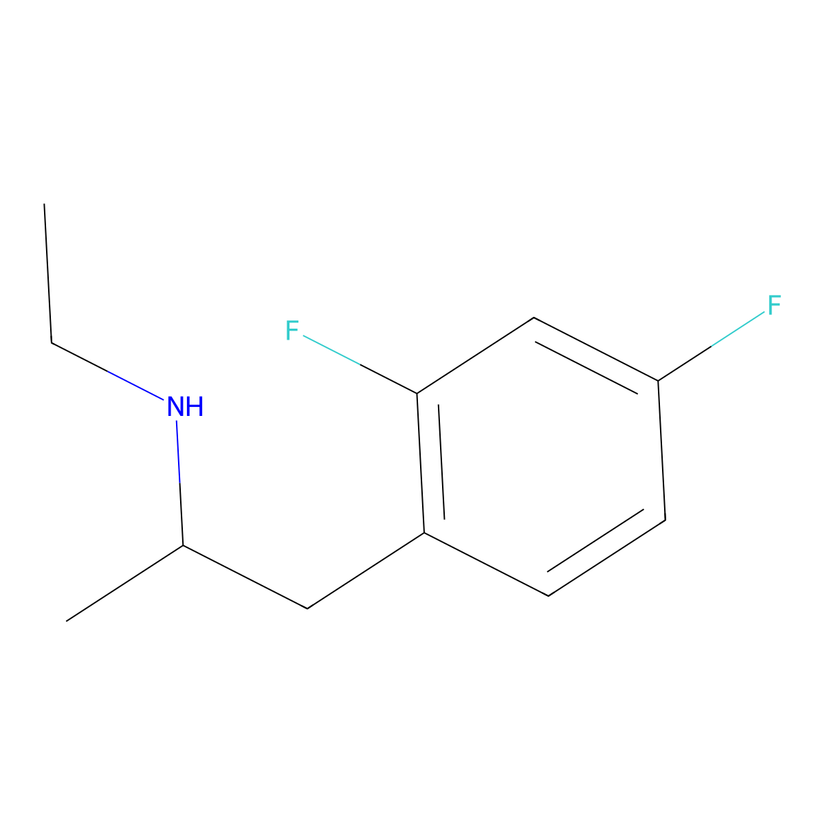 1-(2,4-difluorophenyl)-N-ethylpropan-2-amine molecular structure, CAS 1249226-76-3