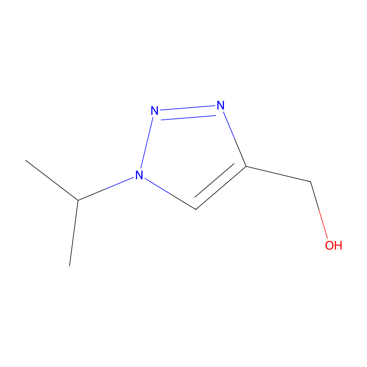 (1-(propan-2-yl)-1H-1,2,3-triazol-4-yl)methanol molecular structure, CAS 1249227-50-6