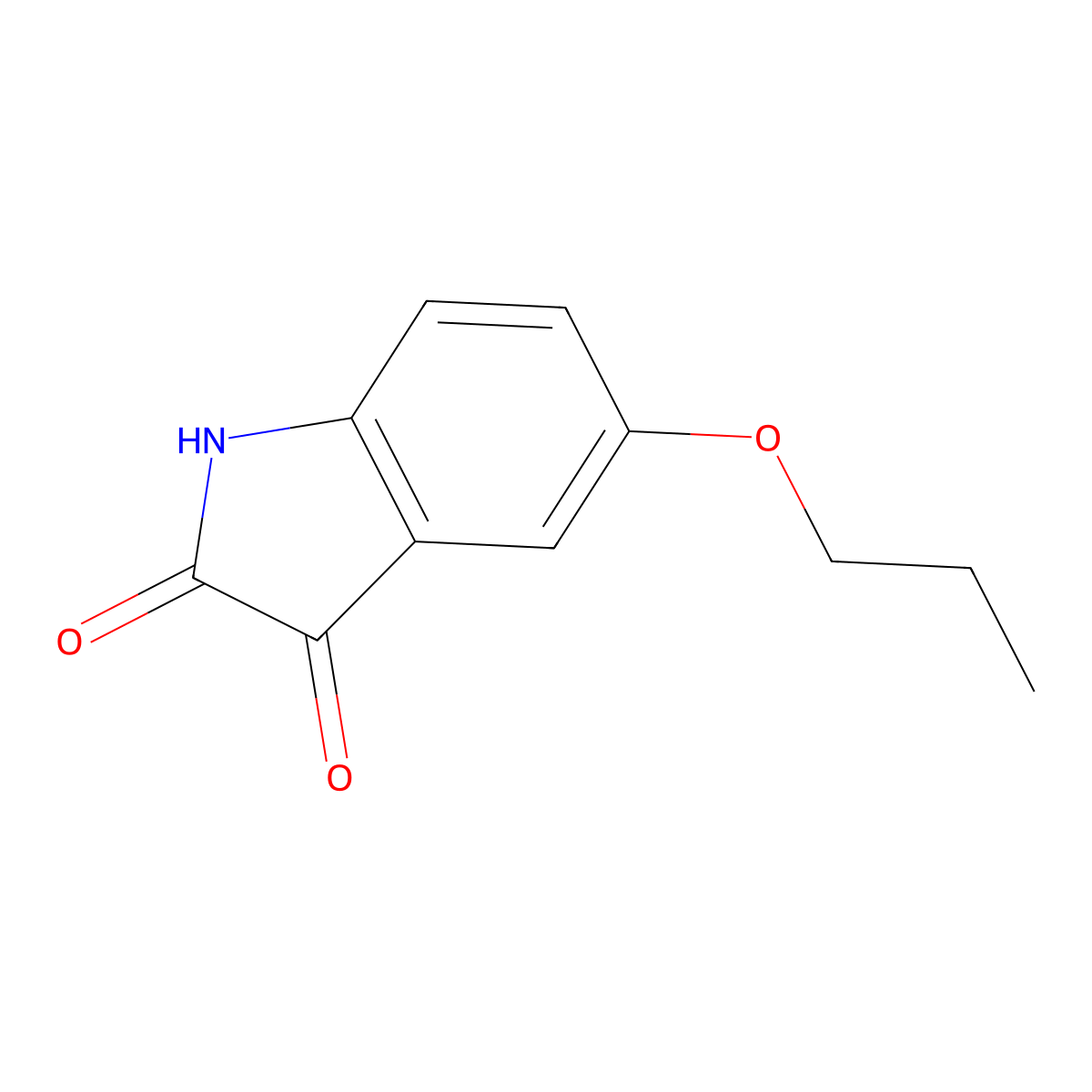 5-Propoxyindoline-2,3-dione molecular structure, CAS 1249230-82-7