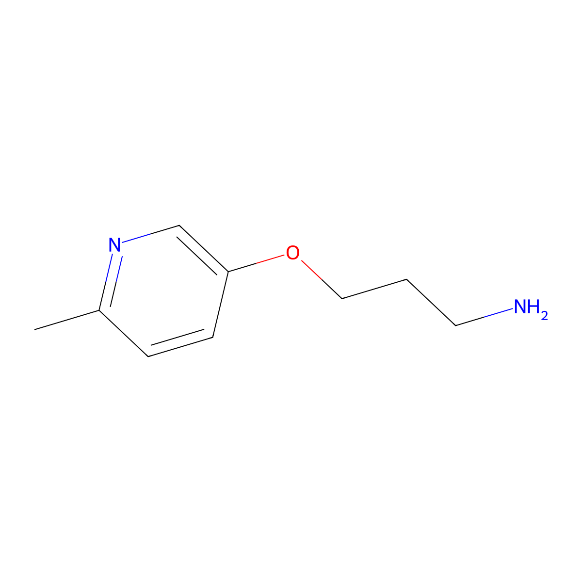 3-((6-Methylpyridin-3-yl)oxy)propan-1-amine molecular structure, CAS 1249234-26-1