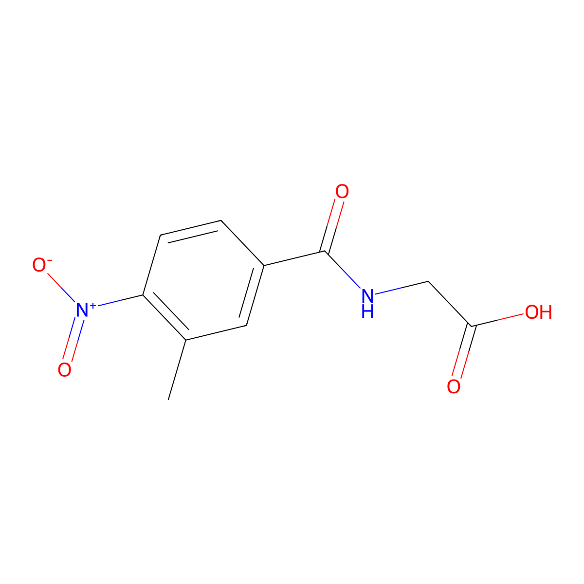 2-[(3-Methyl-4-nitrophenyl)formamido]acetic acid molecular structure, CAS 124924-36-3