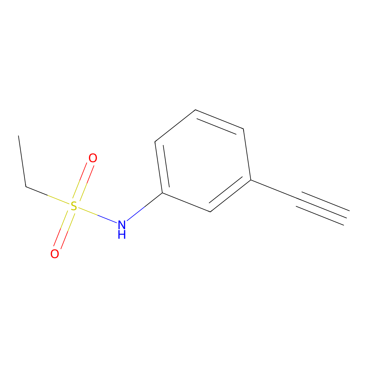 N-(3-Ethynylphenyl)ethane-1-sulfonamide molecular structure, CAS 1249243-47-7