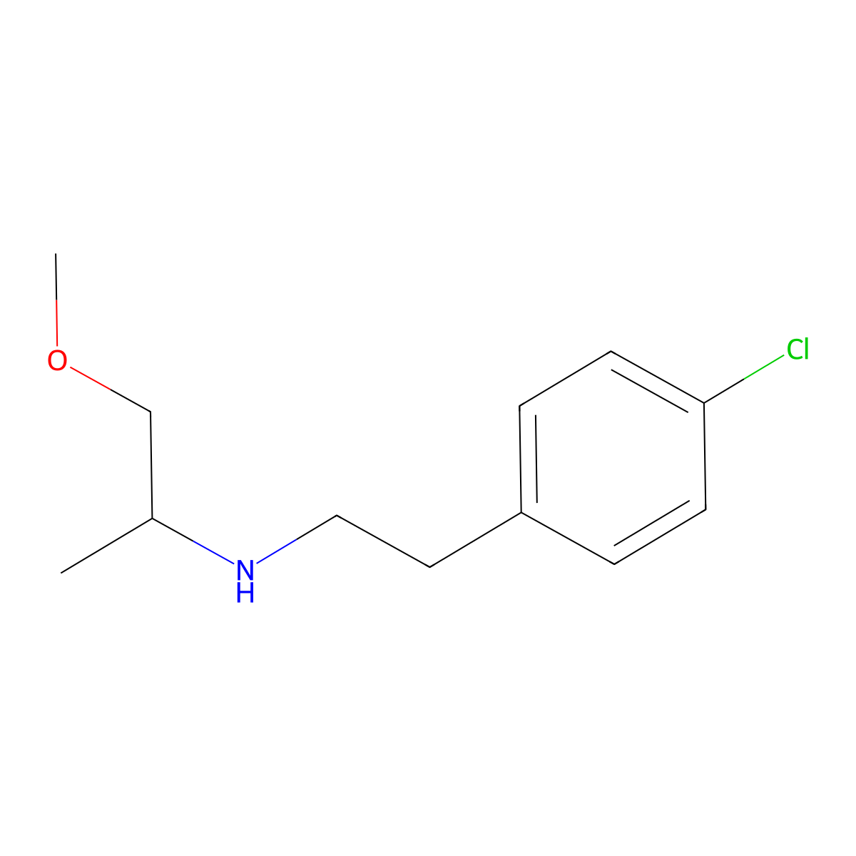 [2-(4-Chlorophenyl)ethyl](1-methoxypropan-2-yl)amine molecular structure, CAS 1249246-14-7