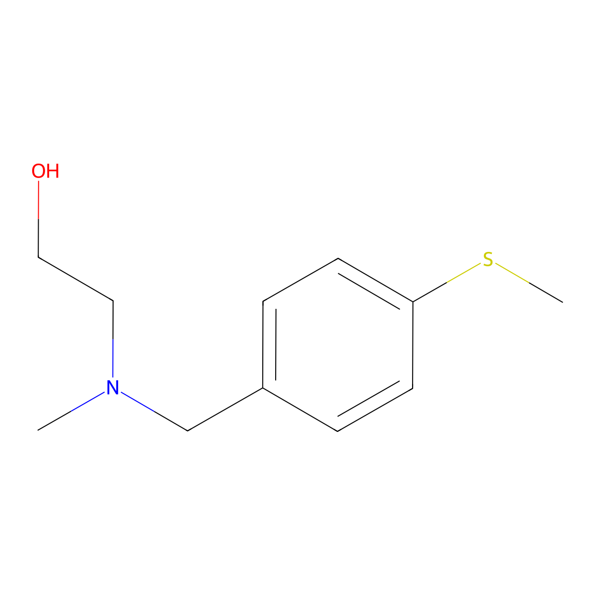 2-[Methyl-(4-methylsulfanyl-benzyl)-amino]-ethanol molecular structure, CAS 1249248-47-2