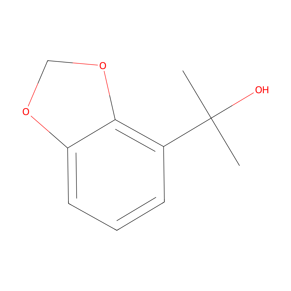 2-(Benzo[d][1,3]dioxol-4-yl)propan-2-ol molecular structure, CAS 124925-77-5