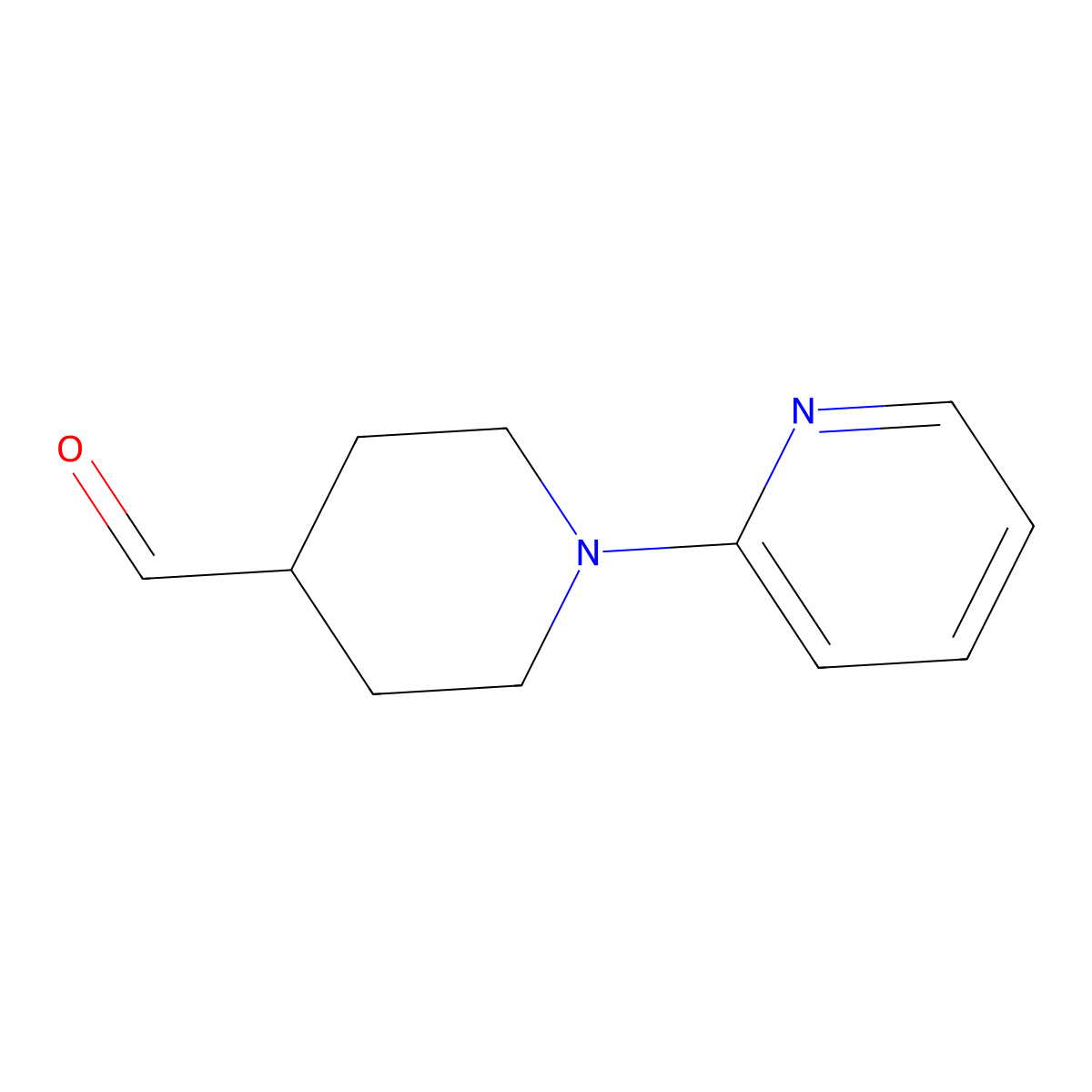 1-(Pyridin-2-yl)piperidine-4-carbaldehyde molecular structure, CAS 1249251-30-6