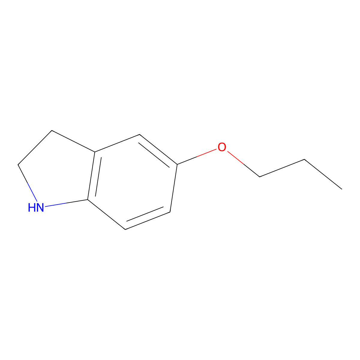 5-propoxy-2,3-dihydro-1H-indole molecular structure, CAS 1249252-37-6