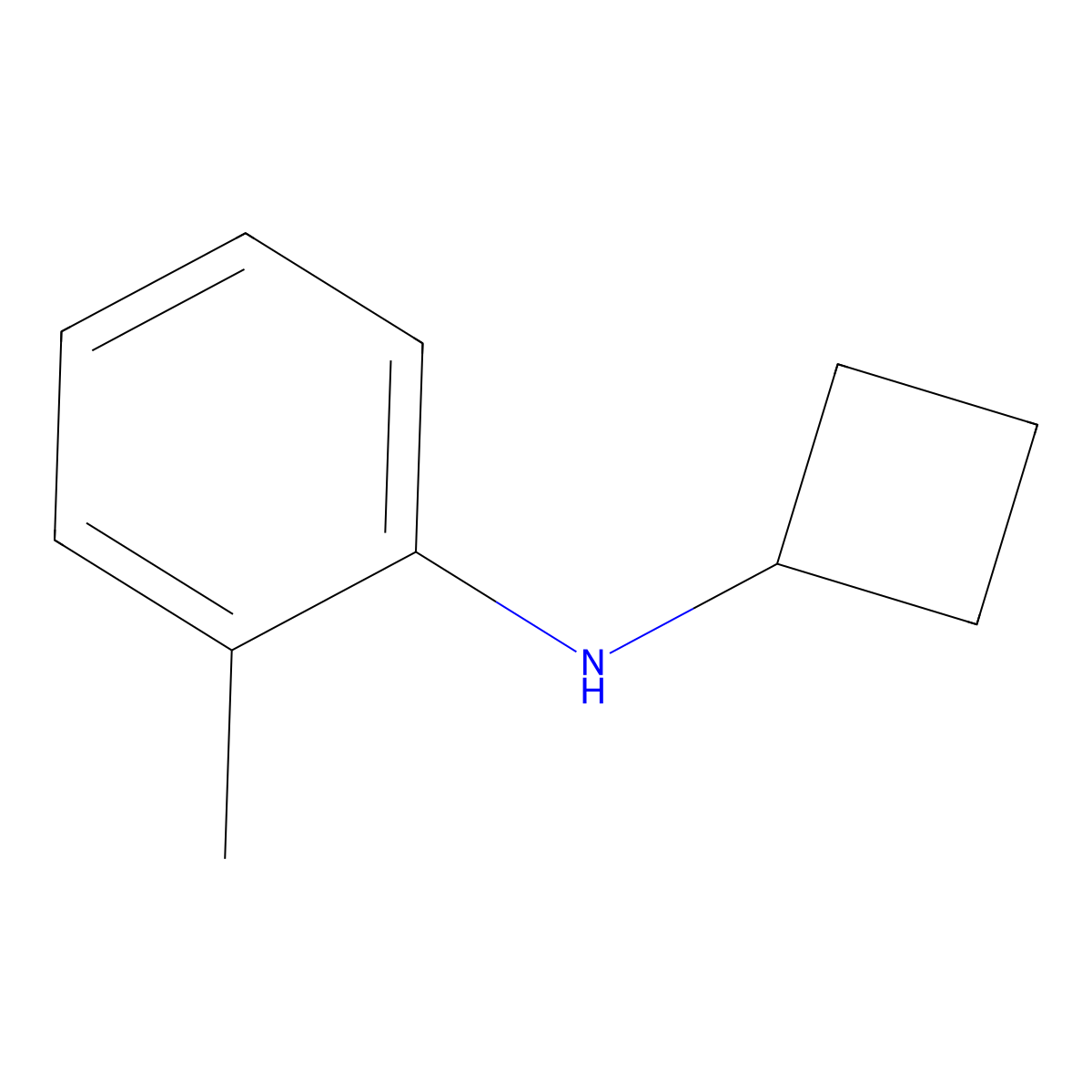 N-cyclobutyl-2-methylaniline molecular structure, CAS 1249259-86-6