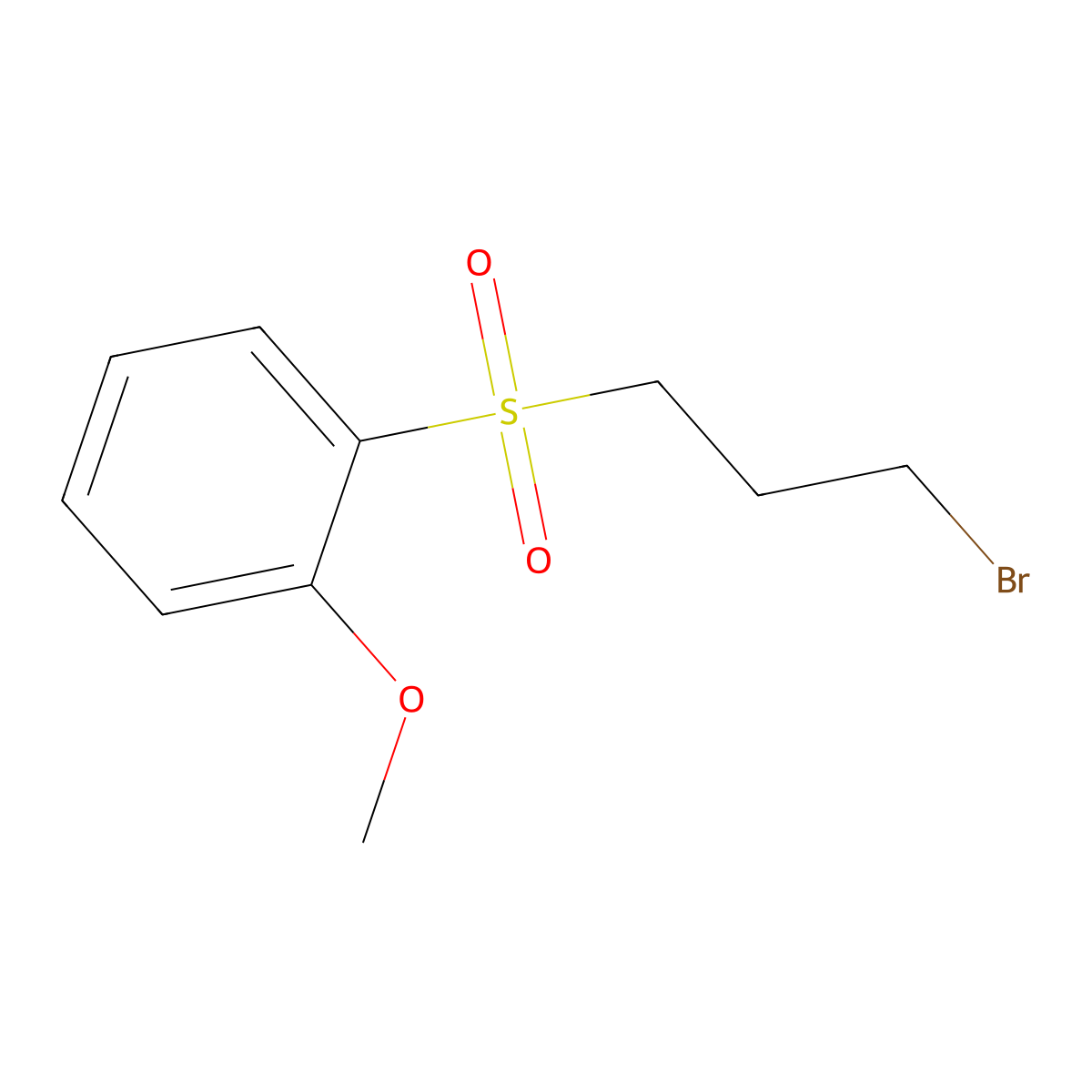 1-(3-Bromopropanesulfonyl)-2-methoxybenzene molecular structure, CAS 1249275-31-7