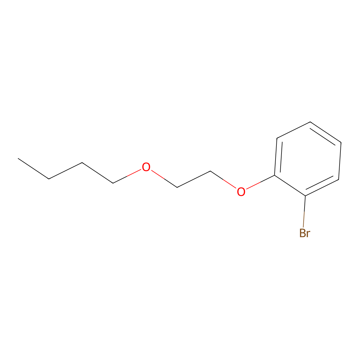 1-Bromo-2-(2-butoxyethoxy)benzene molecular structure, CAS 1249279-08-0