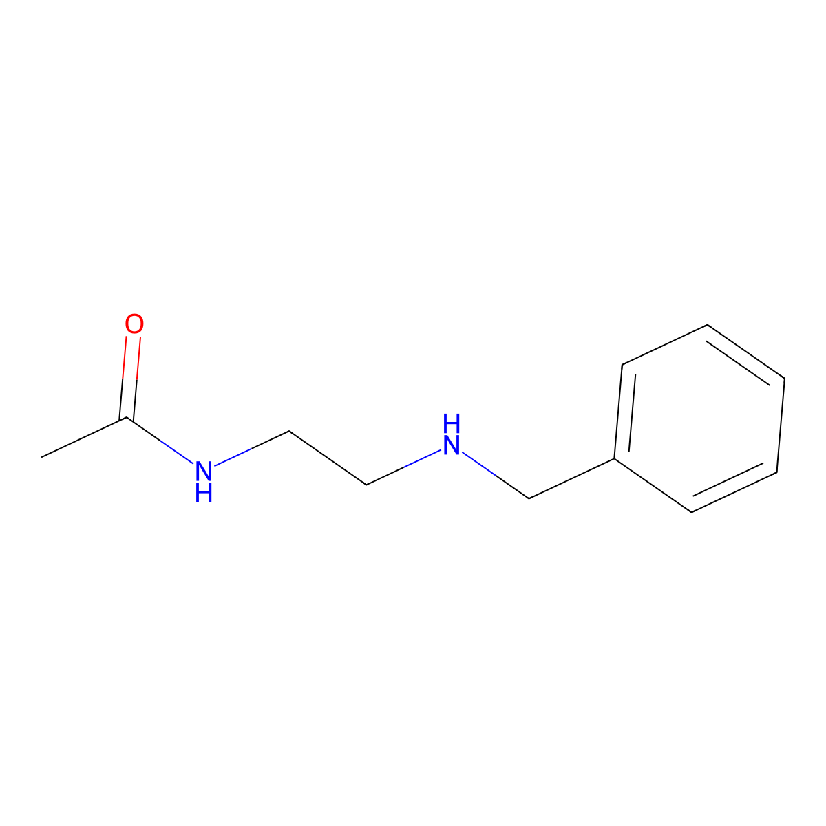 N-[2-(benzylamino)ethyl]acetamide molecular structure, CAS 124929-77-7