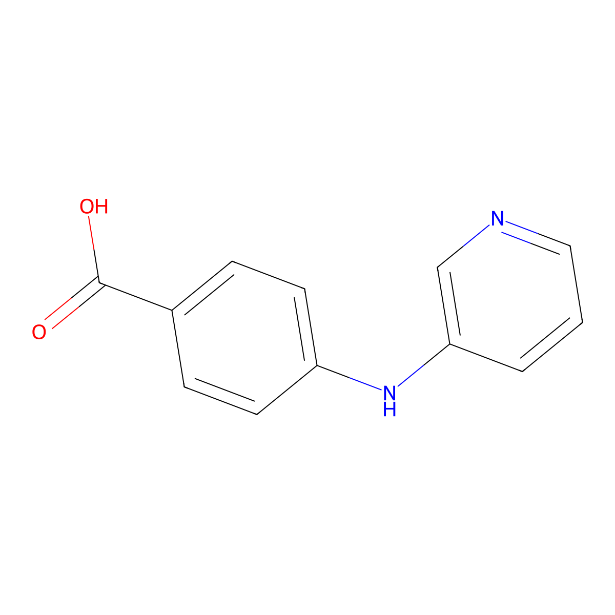 4-[(Pyridin-3-yl)amino]benzoic acid molecular structure, CAS 1249291-07-3