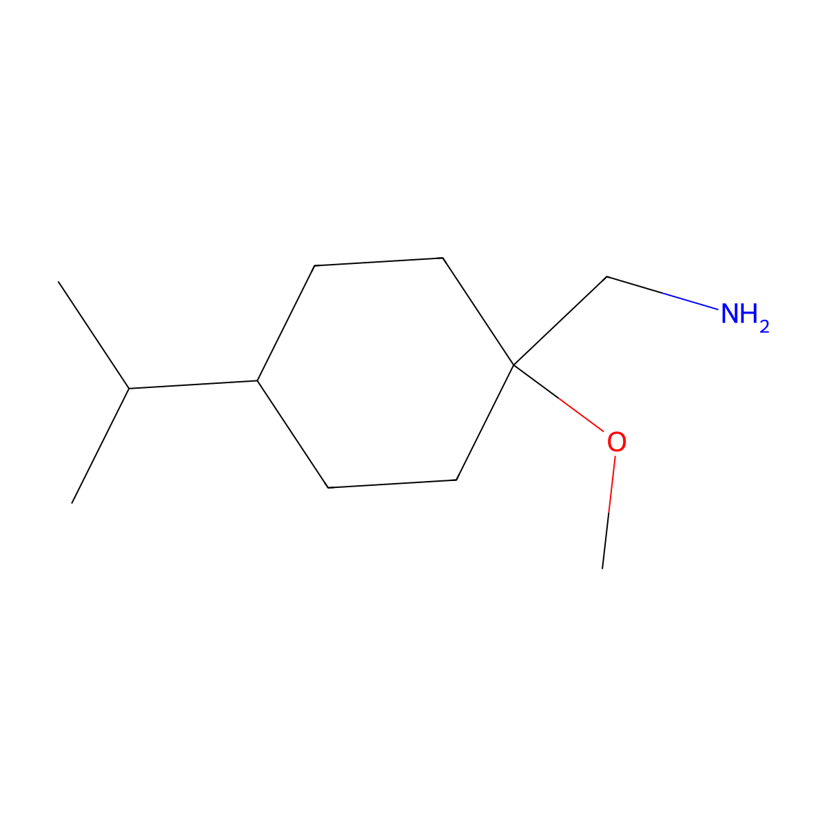 [1-Methoxy-4-(propan-2-YL)cyclohexyl]methanamine molecular structure, CAS 1249296-85-2