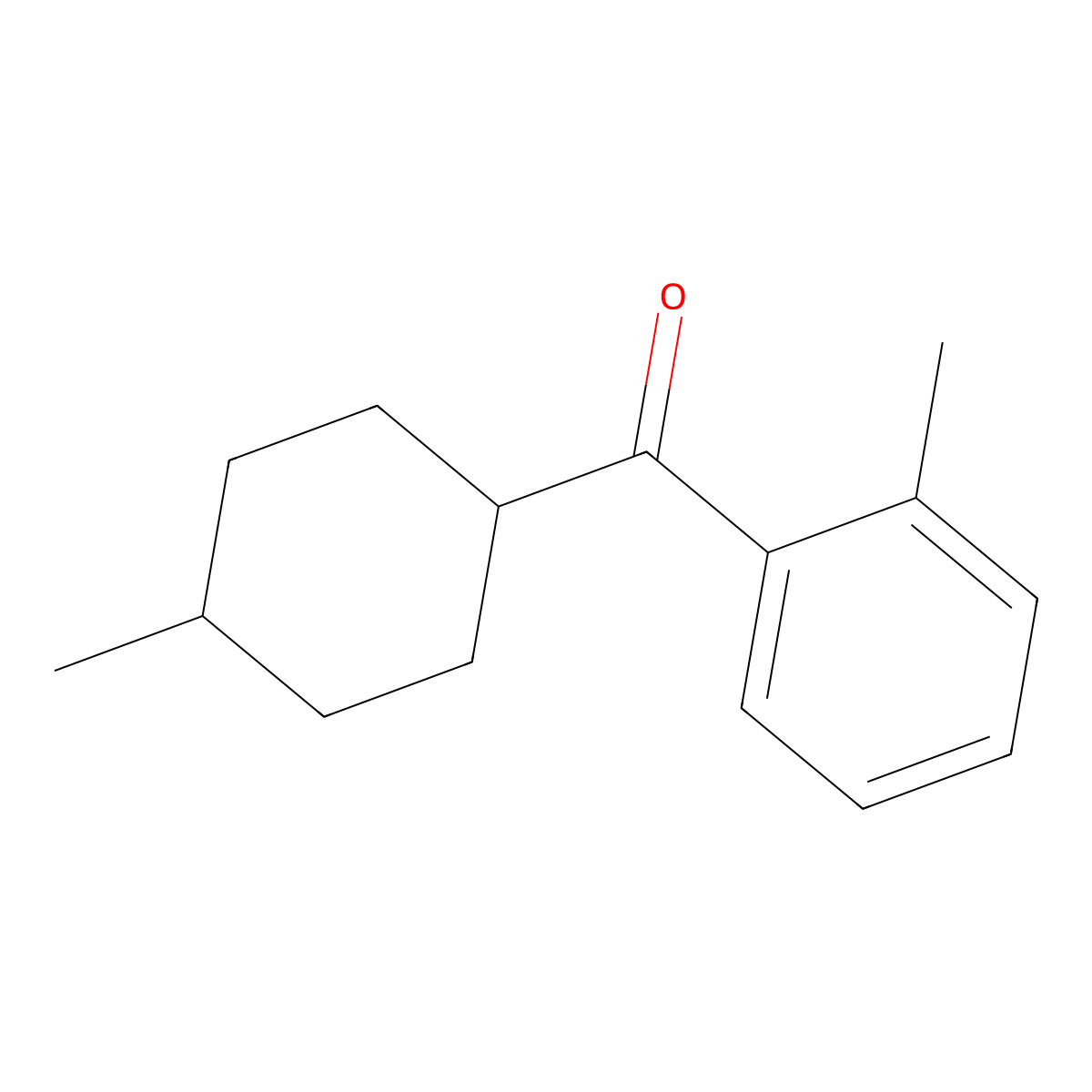 (4-Methylcyclohexyl)(2-methylphenyl)methanone molecular structure, CAS 1249300-05-7