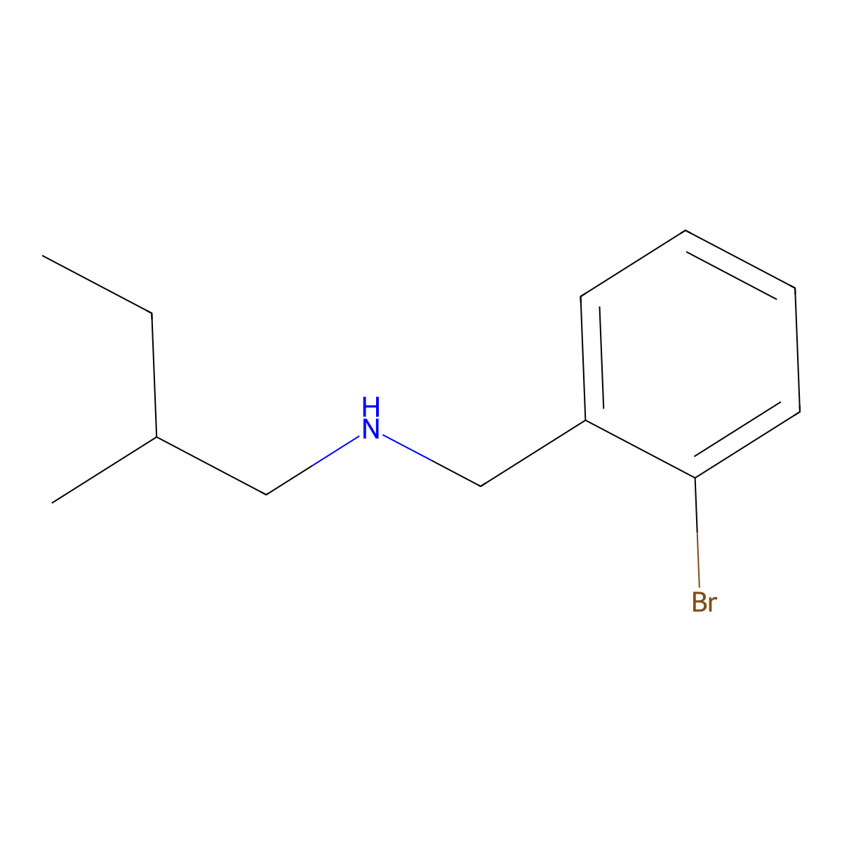 [(2-Bromophenyl)methyl](2-methylbutyl)amine molecular structure, CAS 1249306-19-1