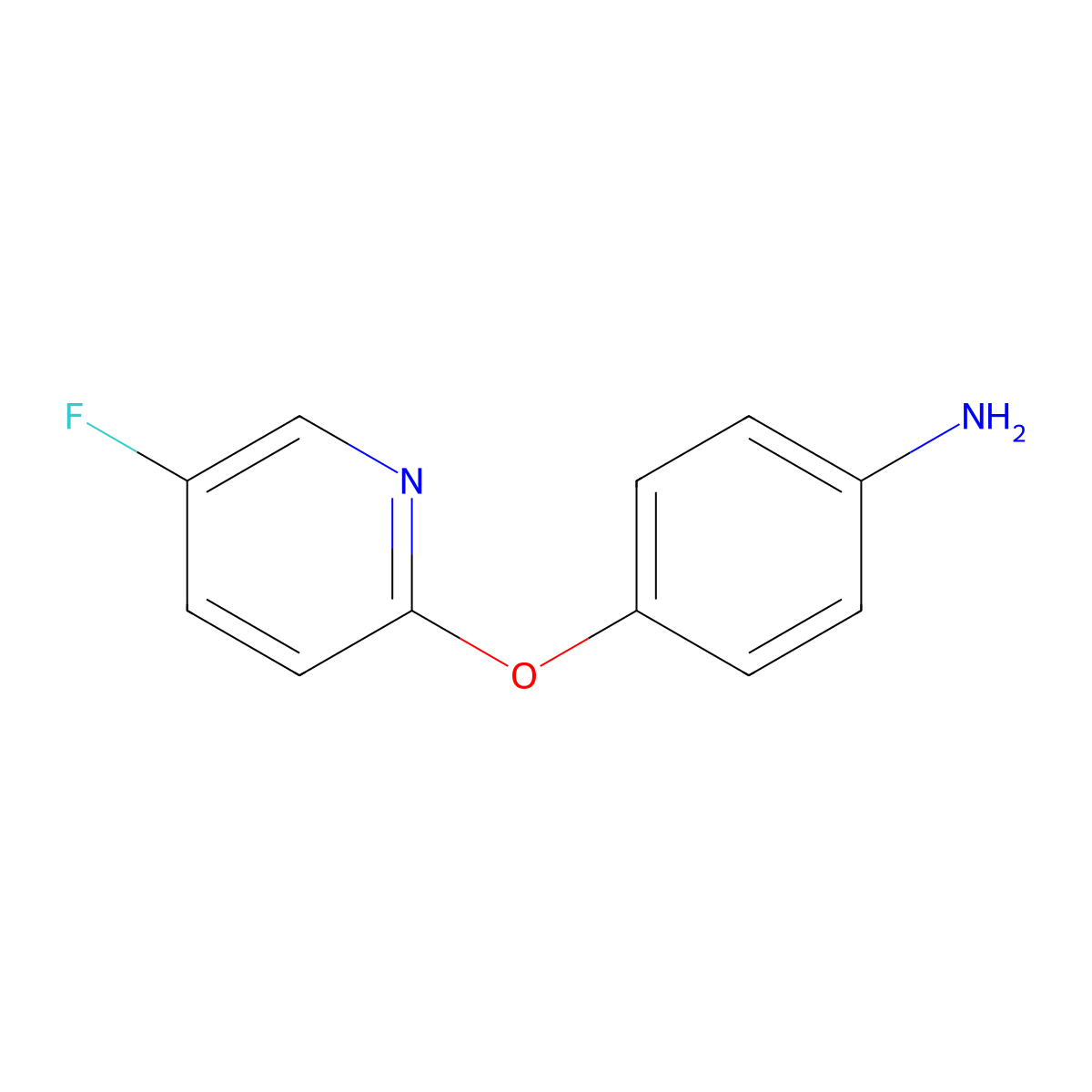 4-[(5-fluoro-2-pyridinyl)oxy]Benzenamine molecular structure, CAS 1249312-65-9