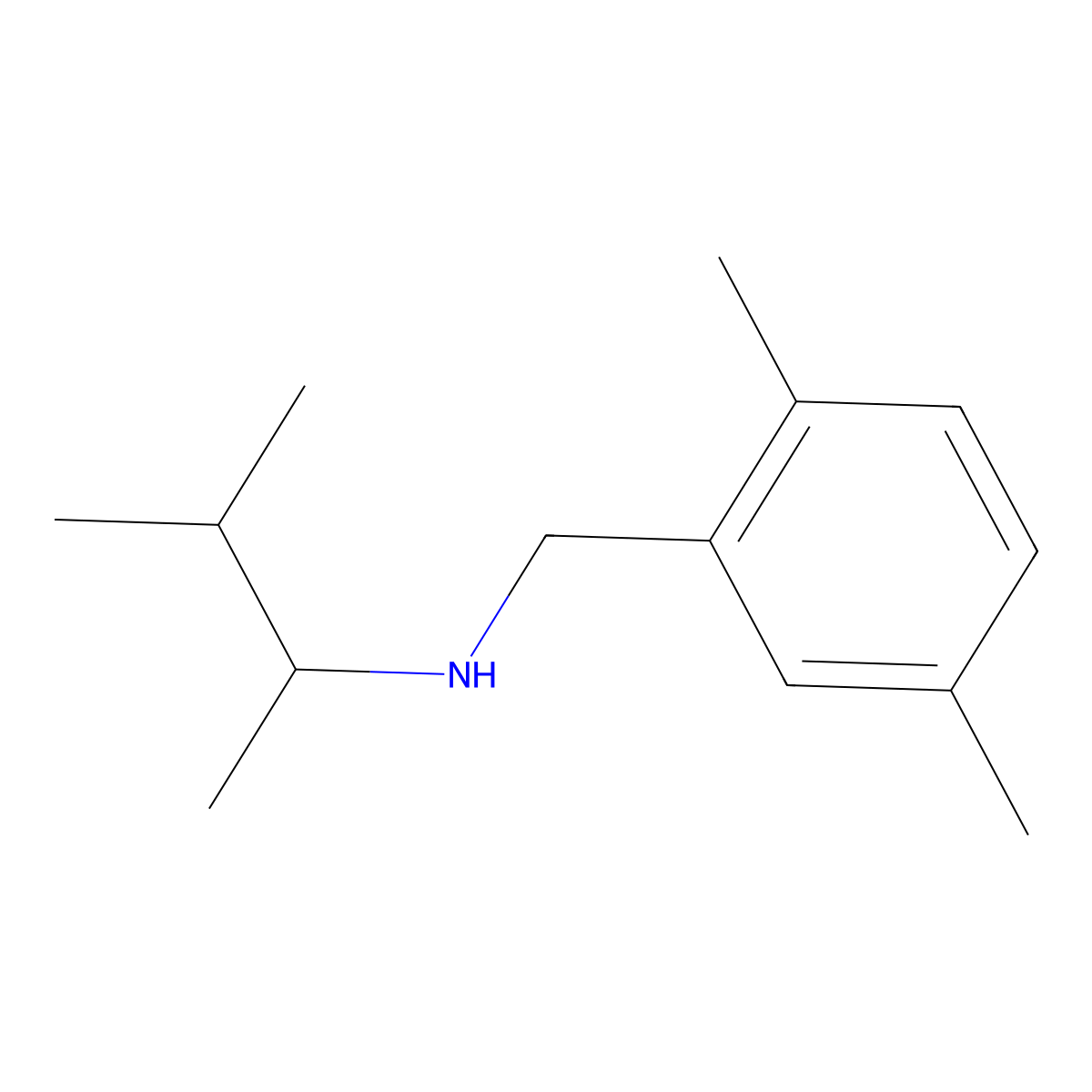[(2,5-Dimethylphenyl)methyl](3-methylbutan-2-yl)amine molecular structure, CAS 1249316-02-6