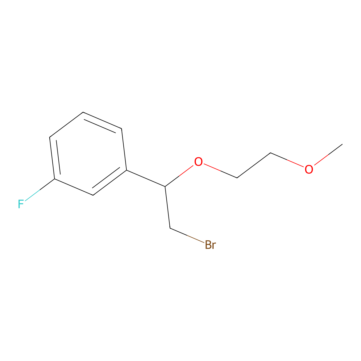 1-(2-Bromo-1-(2-methoxyethoxy)ethyl)-3-fluorobenzene molecular structure, CAS 1249318-14-6