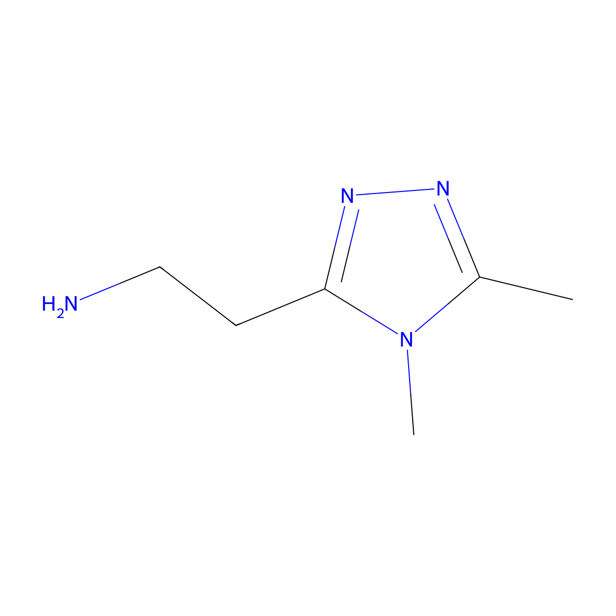 2-(dimethyl-4H-1,2,4-triazol-3-yl)ethan-1-amine molecular structure, CAS 1249319-67-2