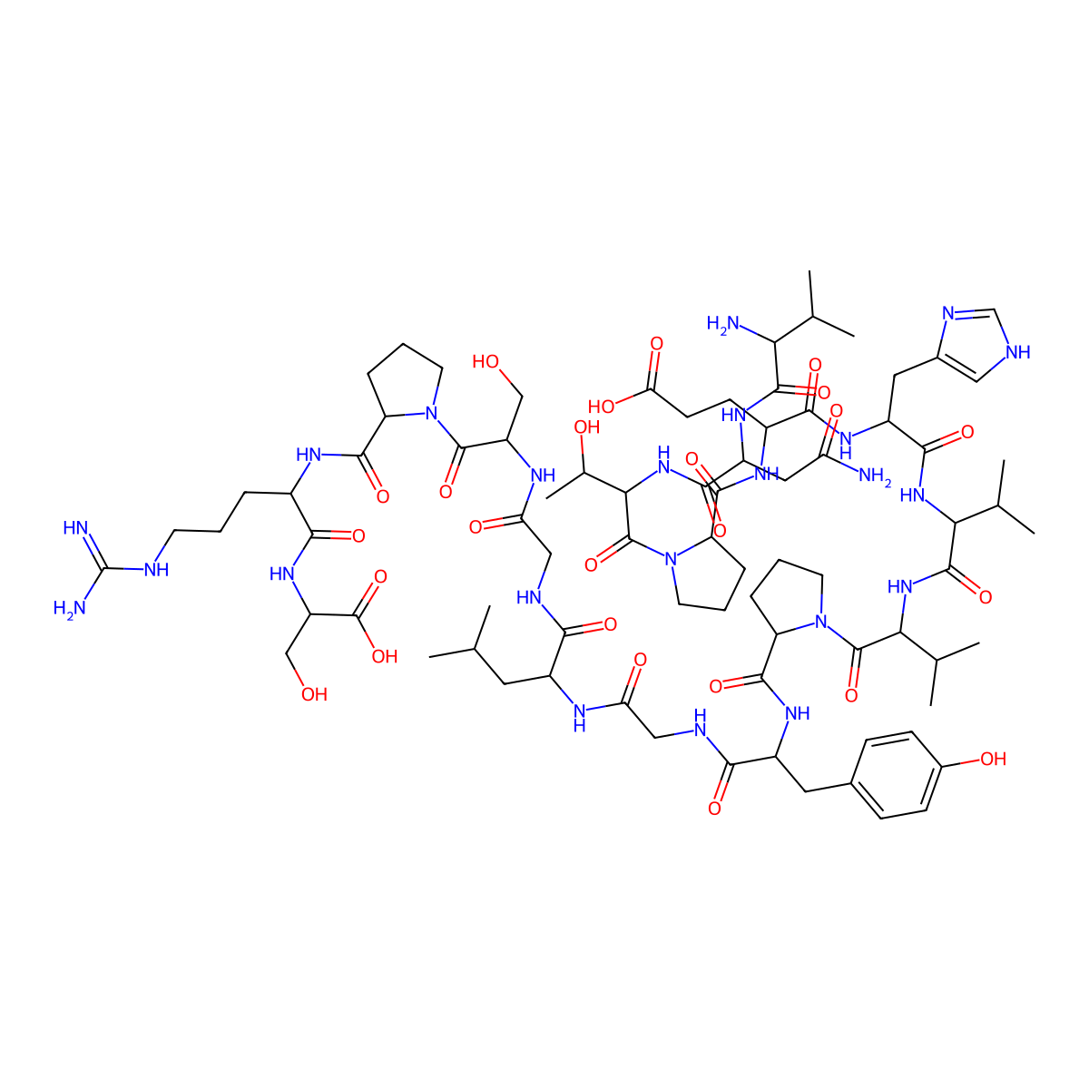 Big ET-1 (22-38) (human) molecular structure, CAS 124932-61-2