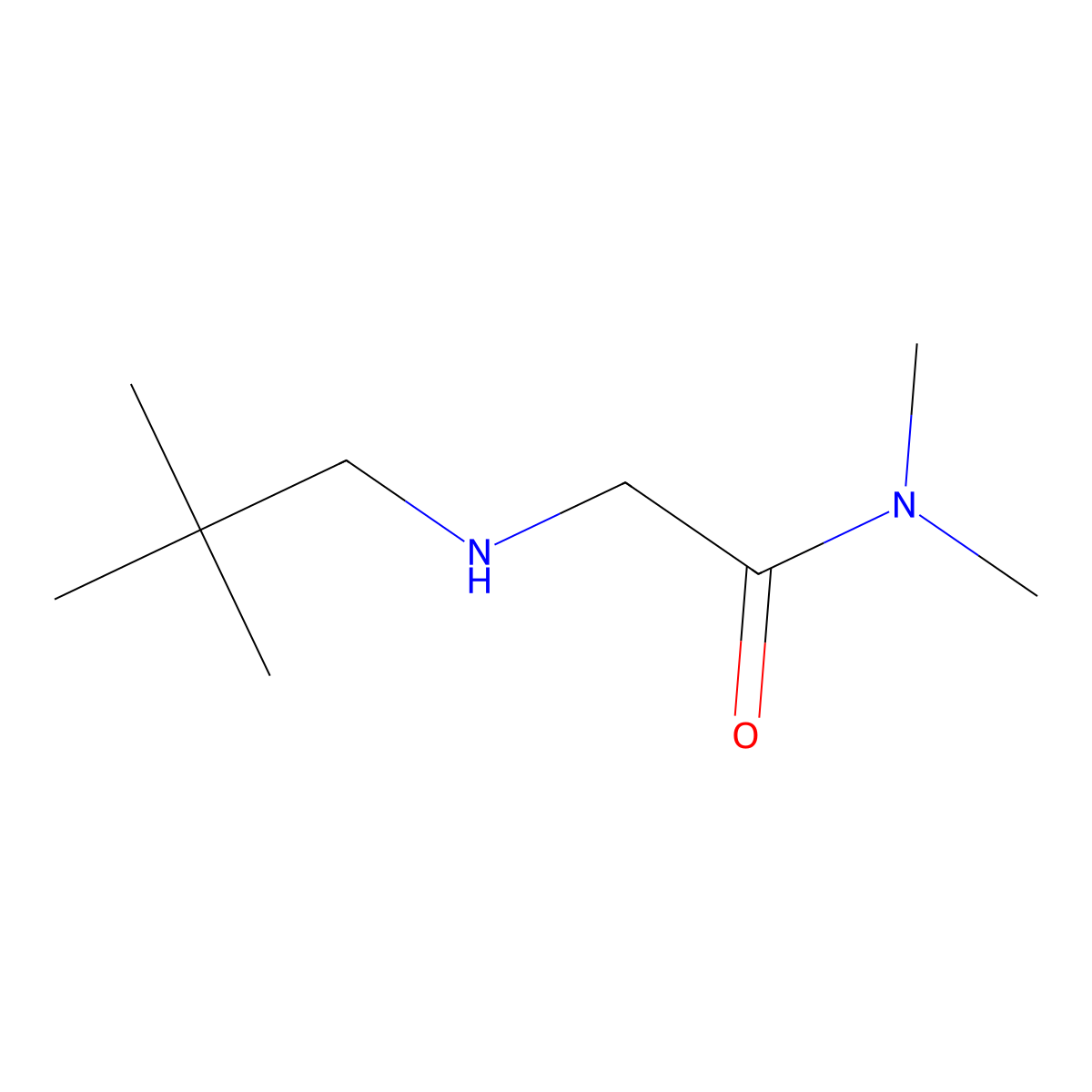 2-[(2,2-Dimethylpropyl)amino]-N,N-dimethylacetamide molecular structure, CAS 1249322-60-8