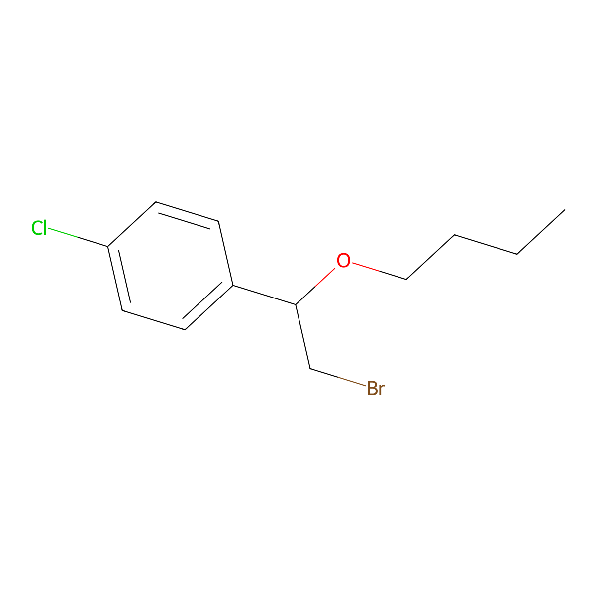 1-(2-Bromo-1-butoxyethyl)-4-chlorobenzene molecular structure, CAS 1249322-83-5