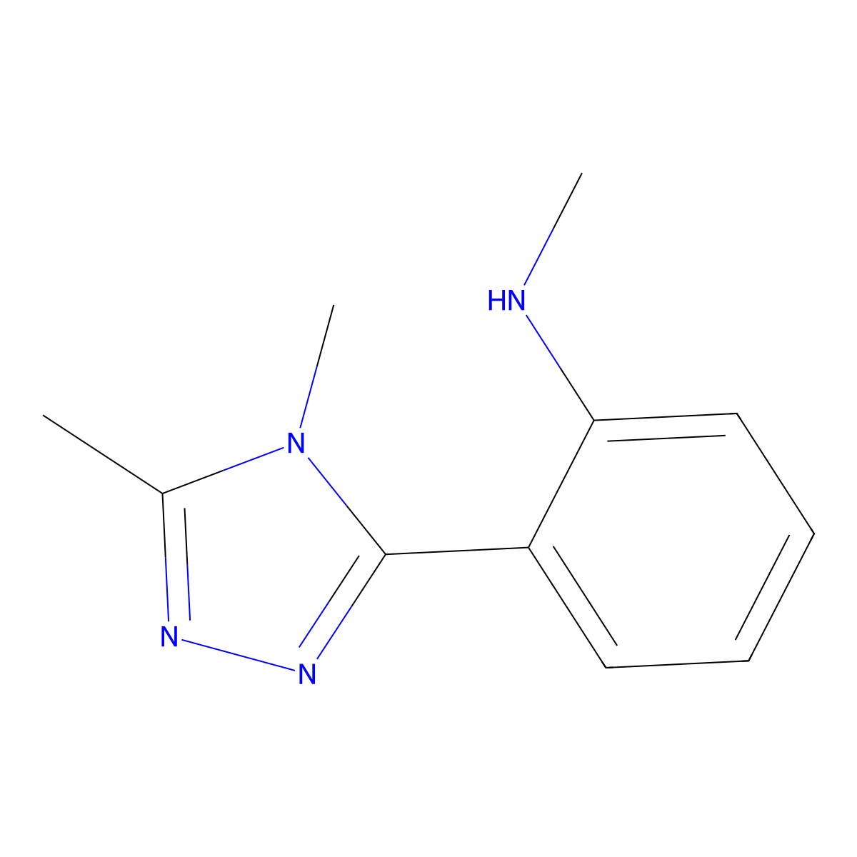 2-(4,5-Dimethyl-4h-1,2,4-triazol-3-yl)-N-methylaniline molecular structure, CAS 1249331-65-4