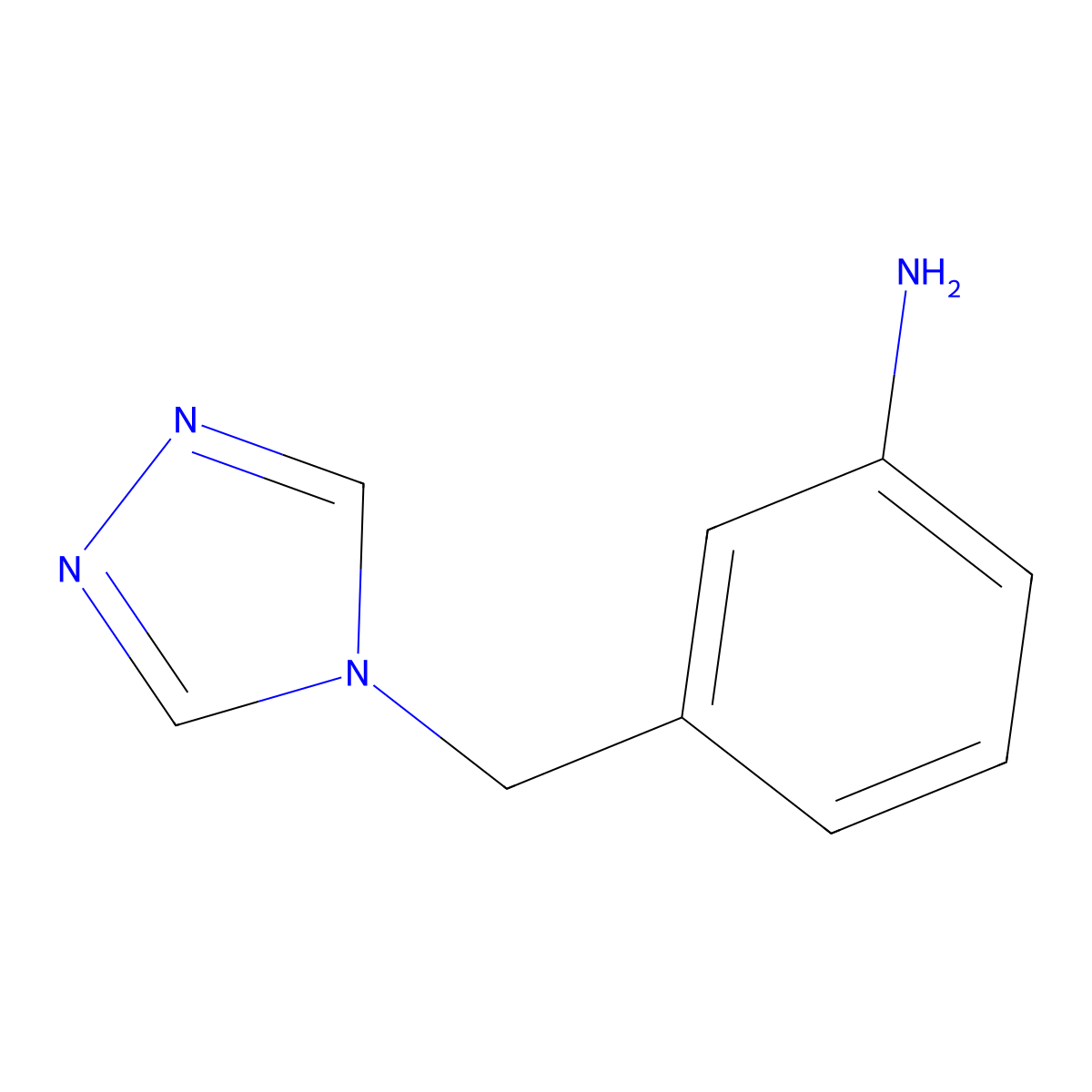 3-((4H-1,2,4-triazol-4-yl)methyl)aniline molecular structure, CAS 1249332-95-3