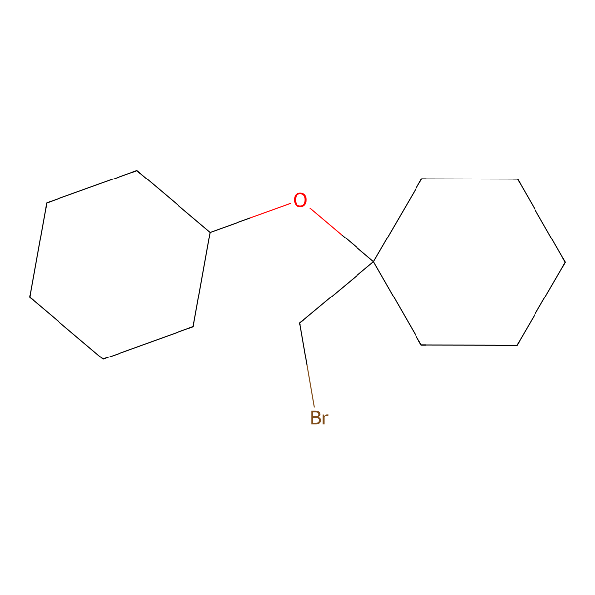 1-(Bromomethyl)-1-(cyclohexyloxy)cyclohexane molecular structure, CAS 1249333-73-0