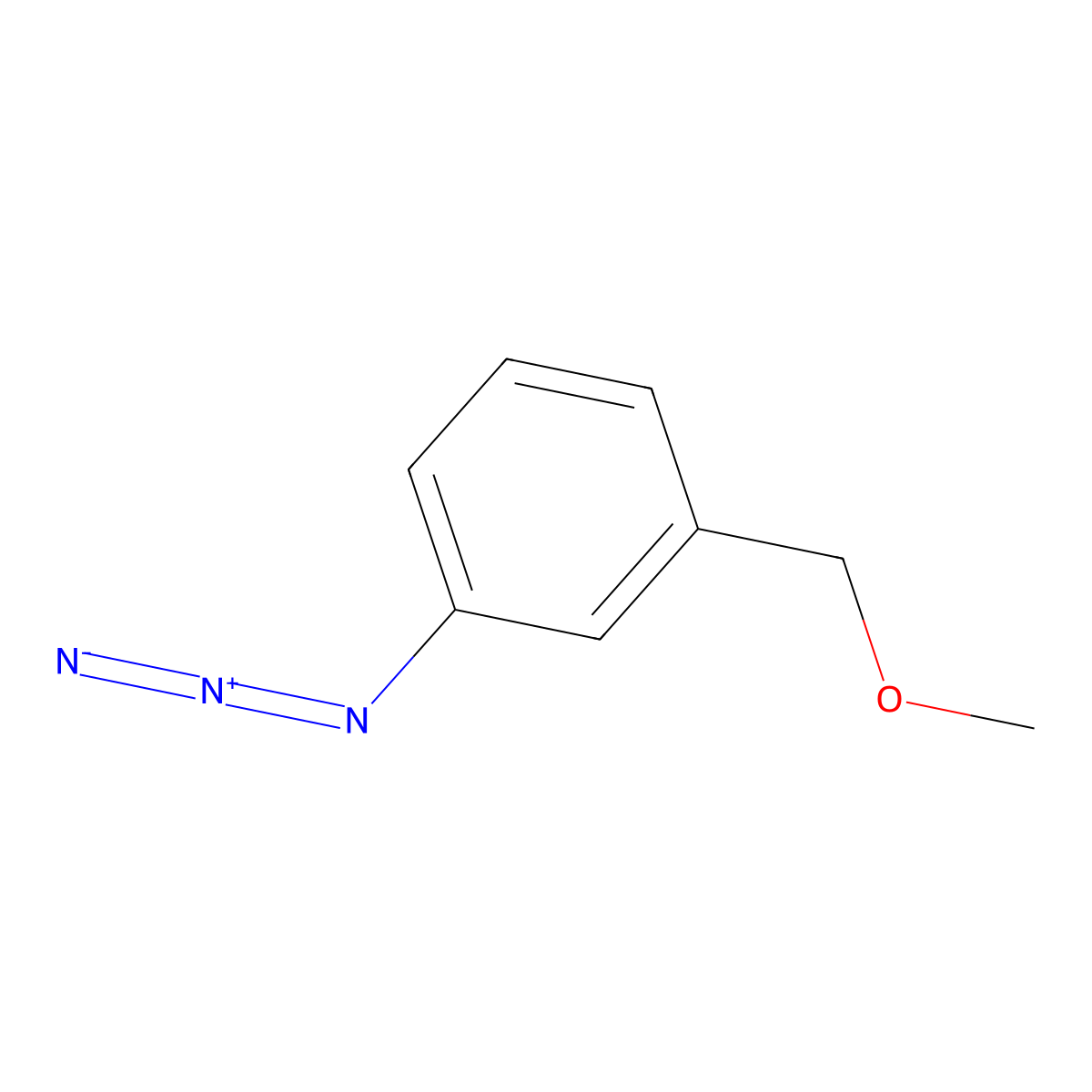 1-Azido-3-(methoxymethyl)benzene molecular structure, CAS 1249333-98-9