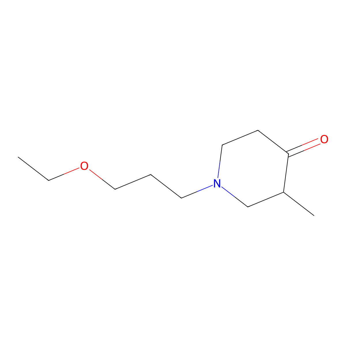 1-(3-Ethoxypropyl)-3-methylpiperidin-4-one molecular structure, CAS 1249336-33-1